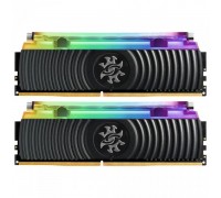 Оперативная память 32GB ADATA DDR4 3200 DIMM XPG SPECTRIX D80 RGB Black Gaming Memory AX4U3200716G16A-DB80 Non-ECC, CL16, 1.35V, RGB, XPG RGB Sync, 2048x8, Kit (2x16GB), RTL                                                                             