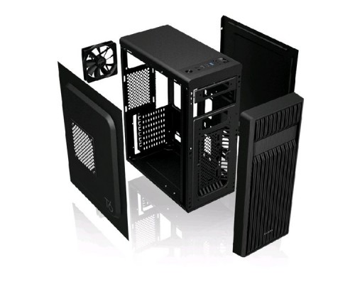 Корпус ZALMAN T6, без БП, черный, ATX