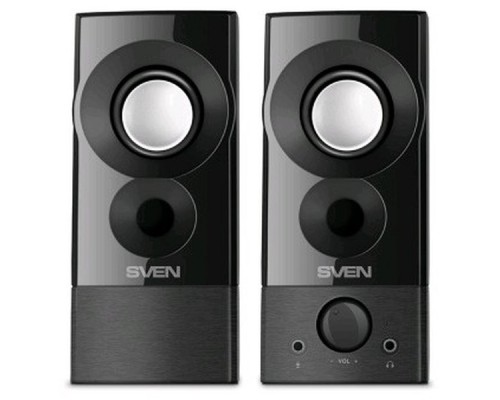 Акустическая система 2.0 SVEN 357 / 6 Watt / 5V USB / Black