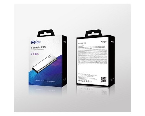 Внешний накопитель SSD Netac Z SLIM 128GB USB 3.2 Gen 2 Type-C NT01ZSLIM-128G-32SL