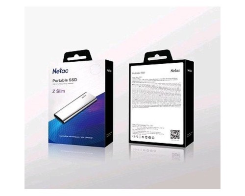 Внешний накопитель SSD Netac Z SLIM 500GB USB 3.2 Gen 2 Type-C NT01ZSLIM-500G-32SL