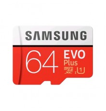 Карта памяти MicroSDXC 64GB Samsung EVO Plus Class 10 (UHS-I U1) + SD адаптер MB-MC64HA/RU                                                                                                                                                                