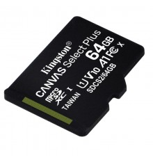 Карта памяти MicroSDXC 64GB  Kingston Class 10 UHS-I U1 Canvas Select Plus  [SDCS2/64GBSP]                                                                                                                                                                