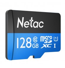 Карта памяти MicroSDXC 128GB  Netac Class 10 UHS-I U3 V30/A1 P500 Extreme Pro  [NT02P500PRO-128G-S]                                                                                                                                                       