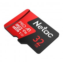 Карта памяти MicroSDHC 32GB  Netac Class 10 UHS-I U1 P500 Standart  [NT02P500STN-032G-S]                                                                                                                                                                  