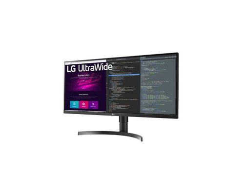 Монитор жидкокристаллический LG Монитор LCD 34'' [21:9] 3440x1440(UWQHD) IPS, nonGLARE, 300cd/m2, H178°/V178°, 1000:1, 16.7M, 5ms, 2xHDMI, DP, USB-Hub, Height adj, Tilt, Speakers, Audio out, 2Y, Black