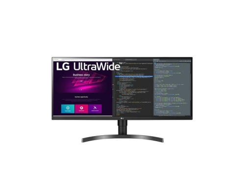 Монитор жидкокристаллический LG Монитор LCD 34'' [21:9] 3440x1440(UWQHD) IPS, nonGLARE, 300cd/m2, H178°/V178°, 1000:1, 16.7M, 5ms, 2xHDMI, DP, USB-Hub, Height adj, Tilt, Speakers, Audio out, 2Y, Black