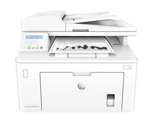 МФУ HP LaserJet Pro MFP M227sdn (p/c/s, A4, 1200dpi, 28ppm, 256Mb, 2 trays 250+10, Duplex, ADF 35 sheets, USB/Eth, Flatbed, white, Cartridge 1600 pages in box, 1 warr, repl. CF486A)