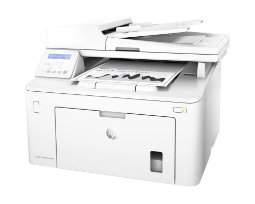 МФУ HP LaserJet Pro MFP M227sdn (p/c/s, A4, 1200dpi, 28ppm, 256Mb, 2 trays 250+10, Duplex, ADF 35 sheets, USB/Eth, Flatbed, white, Cartridge 1600 pages in box, 1 warr, repl. CF486A)