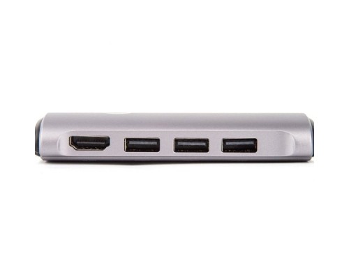 Кабель-адаптер USB3.1 Type-CM--HDMI 4K*60Hz +3USB3.0+RJ45+TF+SD+PD charging  VCOM  CU463