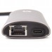 Кабель-адаптер USB3.1 Type-CM--HDMI 4K*60Hz +3USB3.0+RJ45+TF+SD+PD charging  VCOM  CU463