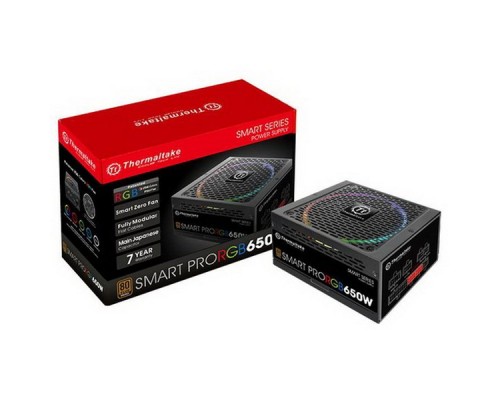 Блок питания для ПК SMART PRO 650 PS-SPR-0650FPCBEU-R /Fully Modular/650W/ATX 2.3 & EPS 2.92/A-PFC/14cm RGB Fan/EU/80Plus Bronze RTL