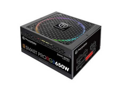 Блок питания для ПК SMART PRO 650 PS-SPR-0650FPCBEU-R /Fully Modular/650W/ATX 2.3 & EPS 2.92/A-PFC/14cm RGB Fan/EU/80Plus Bronze RTL