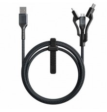 Кабель Nomad Kevlar Universal Cable 3 in 1 Lightning/USB-C/Micro-USB 1,5m -Black                                                                                                                                                                          