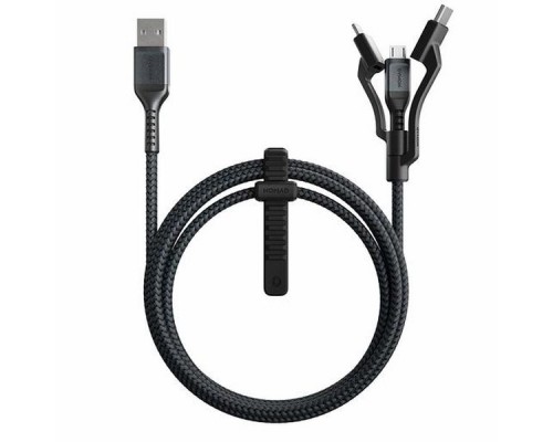 Кабель Nomad Kevlar Universal Cable 3 in 1 Lightning/USB-C/Micro-USB 1,5m -Black