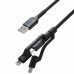 Кабель Nomad Kevlar Universal Cable 3 in 1 Lightning/USB-C/Micro-USB 1,5m -Black