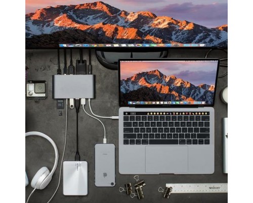 Переходник Hyper HyperDrive Ultimate USB-C Hub for MacBook, PC, USB-C Devices - Space Gray