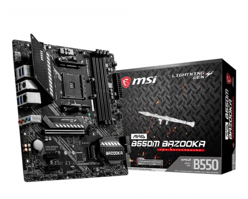 Материнская плата AMD B550 SAM4 MATX MAG B550M BAZOOKA MSI