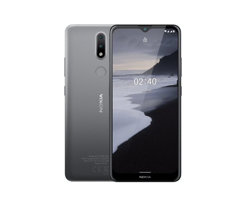 Смартфон Nokia NOKIA 2.4 DS TA-1270 2/32 GREY, 6.5” 20:9 1600x720, 2.0GHz, 4 Core, 2GB RAM, 32GB, up to 512GB flash, 13Mpix+2pix/5Mpix, 2 Sim, GSM, WCDMA, LTE, BT v5.0, Wi-Fi, GPS/AGPS+GLONASS+Beidou, ALS,Proximity sensor, Accelerometer, Micro-USB, 4