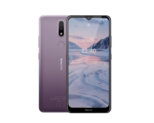 Смартфон Nokia NOKIA 2.4 TA-1270 DS 3/64 RU PURPLE, 6.5” 20:9 1600x720, 2.0GHz, 4 Core, 3GB RAM, 64GB, up to 512GB flash, 13Mpix+2pix/5Mpix, 2 Sim, GSM, WCDMA, LTE, BT v5.0, Wi-Fi, GPS/AGPS+GLONASS+Beidou, ALS,Proximity sensor, Accelerometer, Micro-U