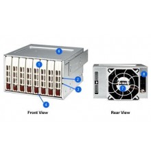 Корзина для жестких дисков SAS /SATA CSE-M28E1B SUPERMICRO                                                                                                                                                                                                