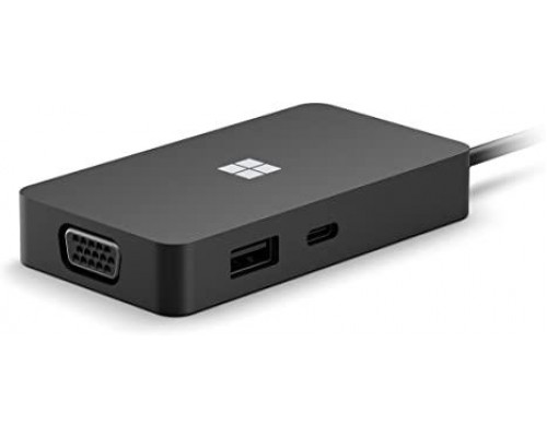 Концентратор USB-C BLACK SWV-00010 MS Адаптер Microsoft USB-C Travel Hub Black (SWV-00010)