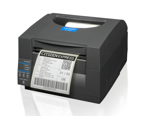 Принтер этикеток Citizen DT CL-S521II , 203 dpi, Black, UK+EN Plug
