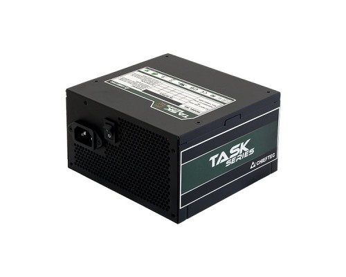 Блок питания для настольного компьютера Chieftec Task TPS-600S (ATX 2.3, 600W, 80 PLUS BRONZE, Active PFC, 120mm fan) Retail