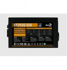Блок питания для настольного компьютера Aerocool VX Plus 650 RGB 650W, ATX v2.3, RGB Fan 12cm, 500mm cable, Retail                                                                                                                                        