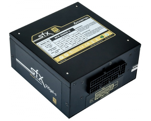 Блок питания для настольного компьютера Chieftec Smart SFX-500GD-C (ATX 2.3, 500W, SFX, Active PFC, 120mm fan, 80 PLUS GOLD, Full Cable Management) Retail