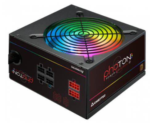 Блок питания для настольного компьютера Chieftec CTG-650C-RGB (ATX 2.3, 650W, >85 efficiency, Active PFC, RGB Rainbow 120mm fan, Cable Management) Retail