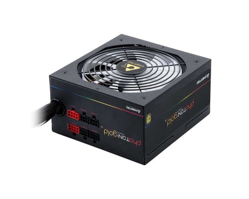 Блок питания для настольного компьютера Chieftec Photon Gold GDP-650C-RGB (ATX 2.3, 650W, >90 efficiency, Active PFC, ARGB Rainbow 140mm fan, Cable Management) Retail