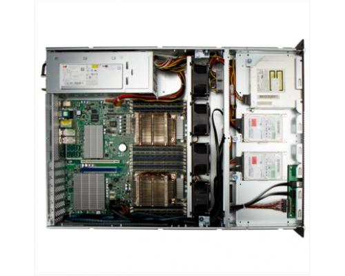 Корпус в серверную стойку InWin IW-RS208-02M  EP1A5501B(500W Acbel Gold) / USB3.0*2 / NMB 8038mm5500RPM*4 / SAS 12G/8bay / SL28