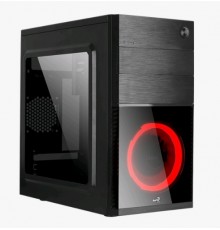 Корпус настольного ПК Aerocool Cs-105 Red (mATX, без БП, 1x USB3.0, 1x USB2.0, 1x 12cm red LED front fan)                                                                                                                                                 