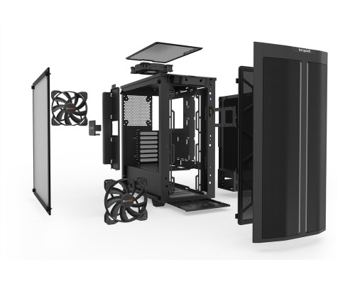 Корпус настольного ПК be quiet! PURE BASE 500DX BLACK / midi-tower, ATX, tempered glass / 3x 140mm fans inc. / BGW37