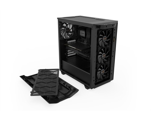 Корпус настольного ПК be quiet! PURE BASE 500DX BLACK / midi-tower, ATX, tempered glass / 3x 140mm fans inc. / BGW37