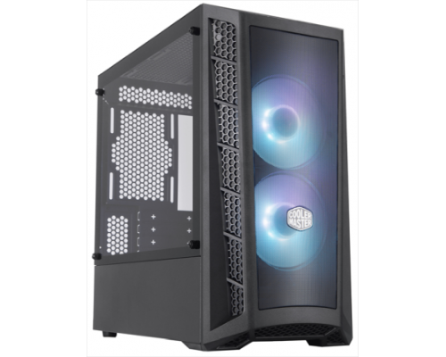 Корпус настольного ПК Cooler Master MasterBox MB311L, 2xUSB3.0, 2x120 ARGB Fan, w/o PSU, Black, mATX