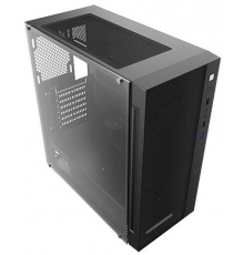 Корпус настольного ПК Deepcool MATREXX 55 MESH 2F без БП, боковое окно (закаленное стекло), 2x120mm PWM Fan, черный, ATX                                                                                                                                  