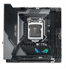 Материнская плата ASUS ROG STRIX Z490-I GAMING, LGA1200, Z490, 2*DDR4 , DP+HDMI, SATA3 + RAID, Audio, 2,5Gb LAN, USB 3.2*9, USB 2.0*4, mITX ; 90MB13A0-M0EAY0                                                                                             