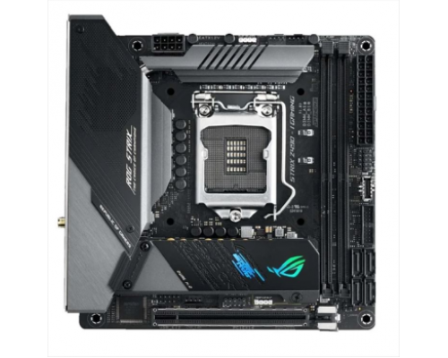 Материнская плата ASUS ROG STRIX Z490-I GAMING, LGA1200, Z490, 2*DDR4 , DP+HDMI, SATA3 + RAID, Audio, 2,5Gb LAN, USB 3.2*9, USB 2.0*4, mITX ; 90MB13A0-M0EAY0