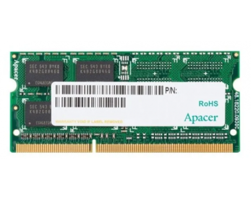 Оперативная память Apacer  DDR3   4GB  1600MHz SO-DIMM (PC3-12800) CL11 1.5V (Retail) 512*8 (AS04GFA60CATBGC/DS.04G2K.KAM)