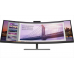 Монитор HP S430c 43.4 Curved Ultrawide Monitor 3840x1200, IPS, 350 cd/m2, 3000:1, 5ms, HDMI, DP, 100w USB Type-C, USB 3.1, webcam, height, Black&Silver