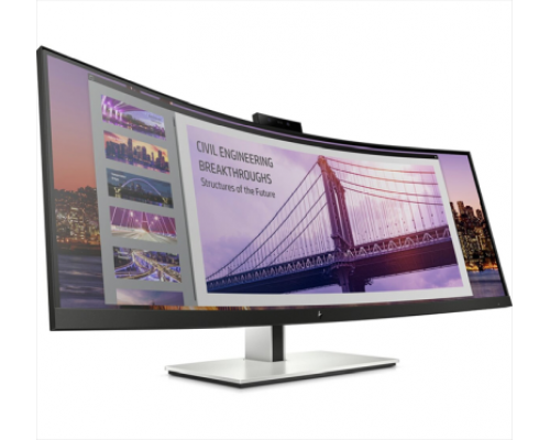 Монитор HP S430c 43.4 Curved Ultrawide Monitor 3840x1200, IPS, 350 cd/m2, 3000:1, 5ms, HDMI, DP, 100w USB Type-C, USB 3.1, webcam, height, Black&Silver