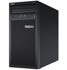Сервер Lenovo TCH ThinkSystem ST50 Tower 4U,Xeon E-2224G 4C(3.5GHz/8MB/71W),1x8GB/2666/1R/UDIMM,2x1TB SATA HDD LFF(upto 4),SW RAID,1x250W,no p/c,AMT,Slim DVD-RW                                                                                          