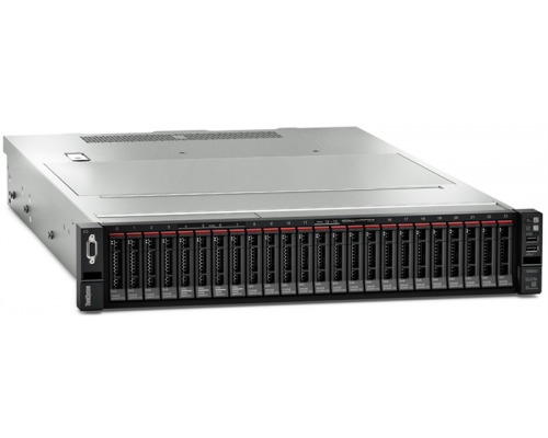 Сервер Lenovo TCH ThinkSystem SR650 Rack 2U,1xXeon Silver 4210R 10C (2.4GHz/13MB/100W),32GB/2933MHz/2Rx4/1.2V RDIMM,noHDD SFF(upto8/24),SR930-8i(2GBFlash),noDVD,noGbE,2x750W,2x2.8 m p/c,XCCEnterpr