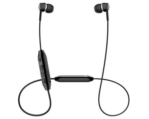 Внутриканальные Bluetooth наушники с микрофоном, Sennheiser CX 350 BT Black, 17 - 20000 Гц, Bluetooth 5.0, кодек ААС, aptX, aptX LL, время работы до 10 ч, зарядка USB-С, Sennheiser Smart Control