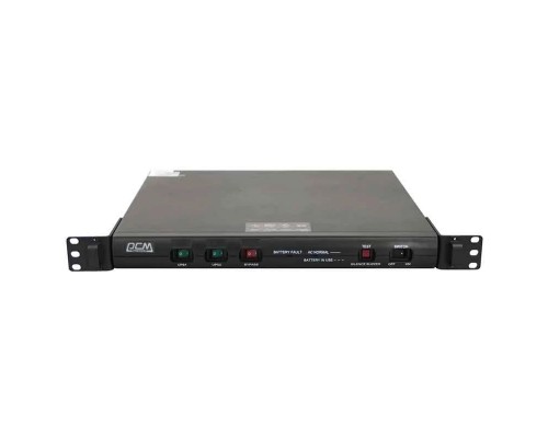 Источники бесперебойного питания Powercom Smart-UPS King Pro RM, Line-Interactive, 600VA/480W, Rack 1U, IEC, USB (1152586)