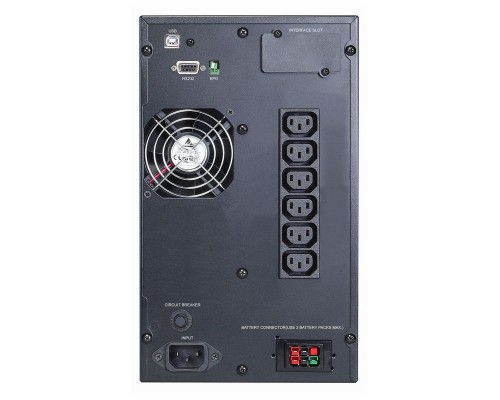 Источник бесперебойного питания Powercom MACAN, On-Line, 1500VA/1500W, Tower, IEC 6*C13, Serial+USB, SNMP Slot (1186436)