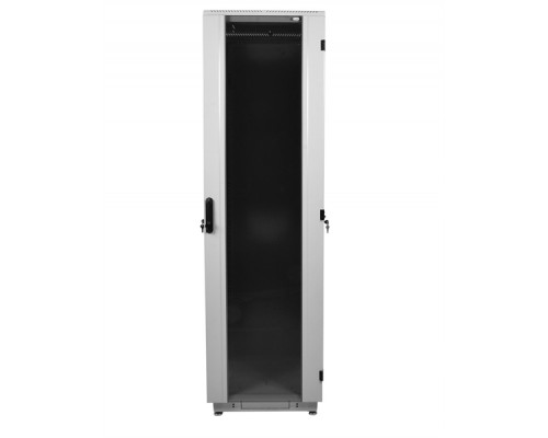 Шкаф телекоммуникационный напольный 33U (600x800) дверь стекло (3 места), [ ШТК-М-33.6.8-1ААА-9005] цвет черный