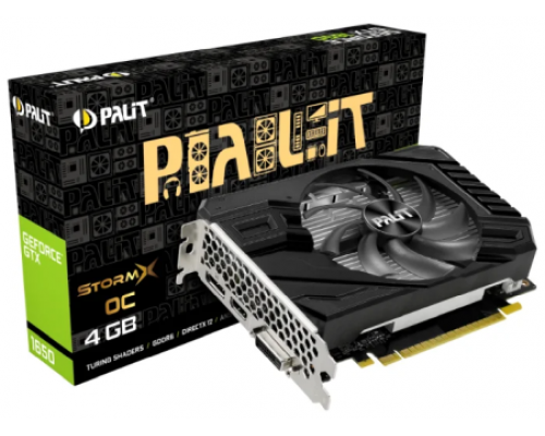 Видеокарта PALIT GTX1650 STORMX OC 4G GDDR6 128bit DVI HDMI DP